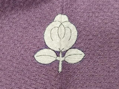 平和屋着物●上質な色無地　二藍色　正絹　逸品　未使用　CABD8878gh