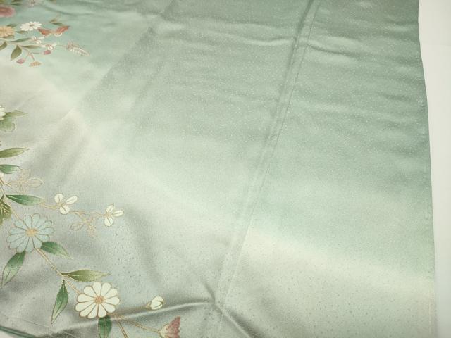 平和屋着物●訪問着　立波舞蝶文　暈し染め　金彩　正絹　逸品　未使用　CABD8880gh