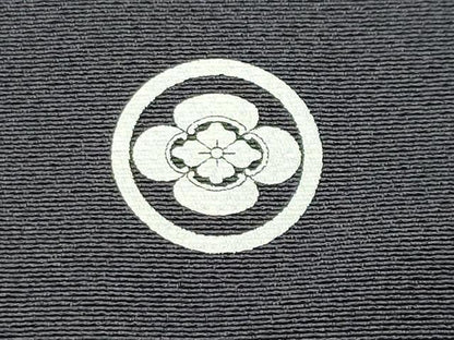 平和屋着物●訪問着　型染め　道長草花文　正絹　逸品　CABD8884gh