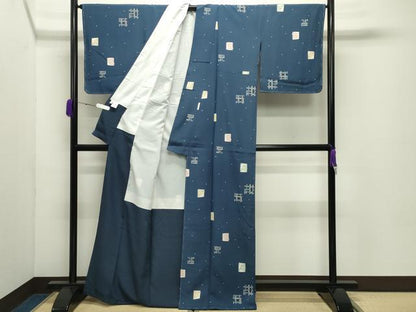 平和屋着物●上質な小紋　跳兎　正絹　逸品　CABD8895gh