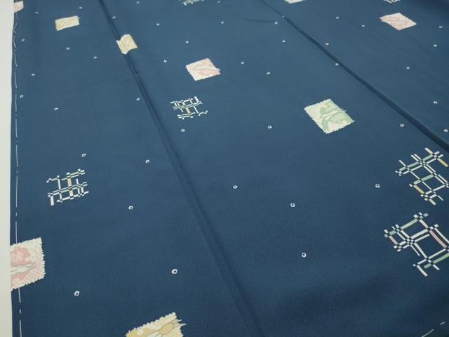 平和屋着物●上質な小紋　跳兎　正絹　逸品　CABD8895gh
