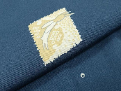 平和屋着物●上質な小紋　跳兎　正絹　逸品　CABD8895gh