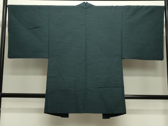 平和屋着物●男性　紬　アンサンブル・長襦袢セット　霞文　正絹　逸品　CABD8901gh