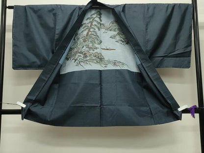 平和屋着物●男性　本場大島紬　アンサンブル・長襦袢セット　100亀甲　総詰め　正絹　逸品　CABD8902gh