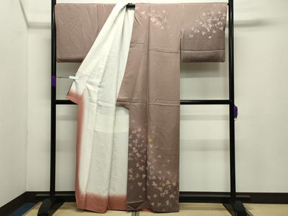 平和屋着物●訪問着　竹屋町刺繍　万寿菊　暈し染め　金彩　正絹　逸品　CABD8904gh