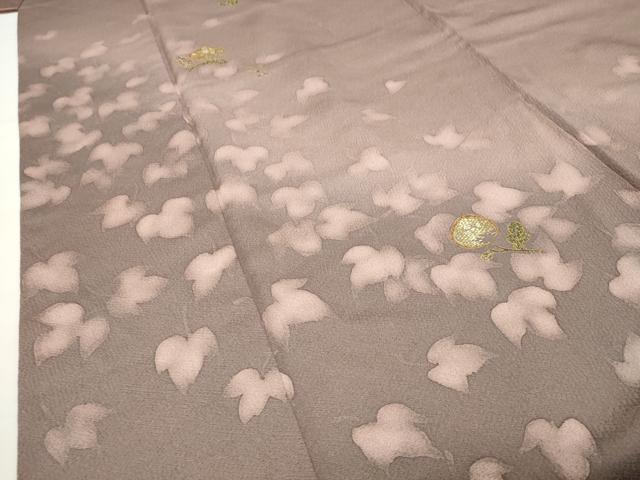 平和屋着物●訪問着　竹屋町刺繍　万寿菊　暈し染め　金彩　正絹　逸品　CABD8904gh
