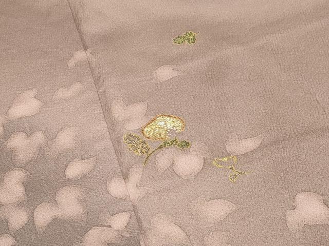 平和屋着物●訪問着　竹屋町刺繍　万寿菊　暈し染め　金彩　正絹　逸品　CABD8904gh