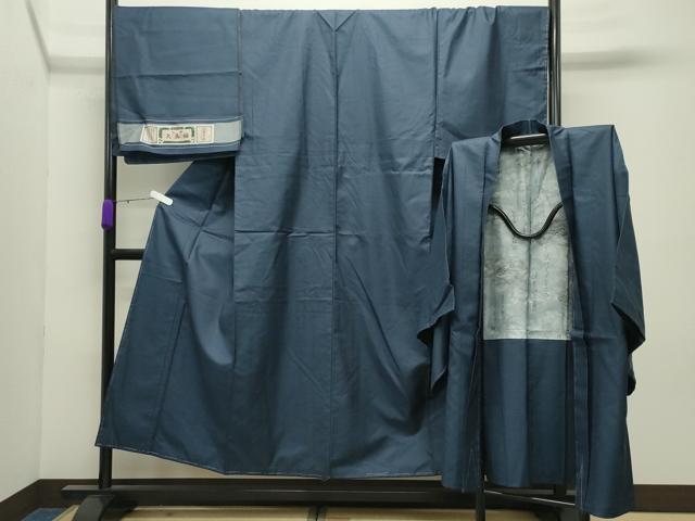 平和屋着物●男性　大島紬　アンサンブル　100亀甲　総詰め　証紙付き　正絹　逸品　未使用　CABD8908gh