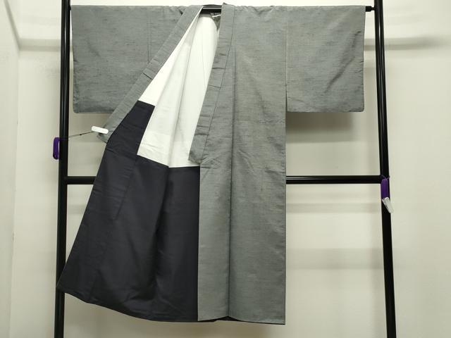 平和屋着物●男性　紬　アンサンブル　霞文　正絹　逸品　CABD8909gh