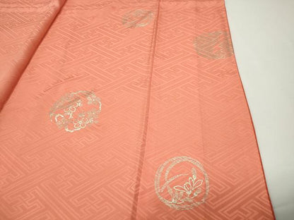 平和屋着物●豪華振袖　紗綾型花丸文　暈し染め　正絹　逸品　CABD8910gh