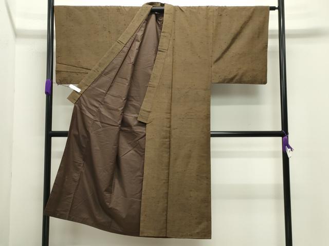 平和屋着物●男性　紬　霞文　正絹　逸品　CABD8911gh