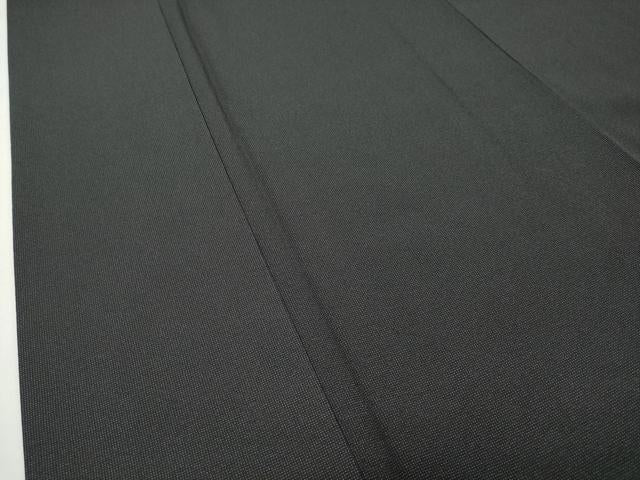 平和屋着物●江戸小紋　庭野三樹夫作　角通し　黒地　正絹　逸品　CABD8912gh