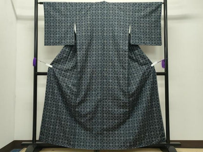 平和屋着物●上質な紬　舞花文　高島屋扱い　正絹　逸品　未使用　CABD8914gh
