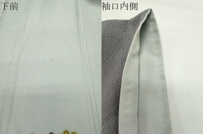 平和屋着物●訪問着　辻が花　絞り　暈し染め　金彩　正絹　逸品　CABD8926gh
