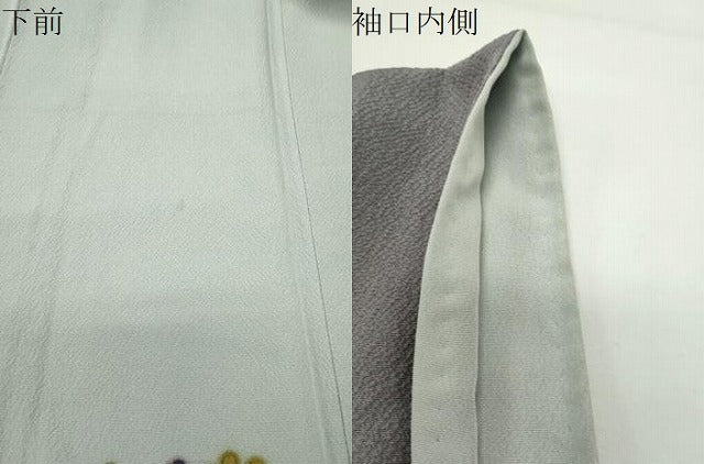 平和屋着物●訪問着　辻が花　絞り　暈し染め　金彩　正絹　逸品　CABD8926gh