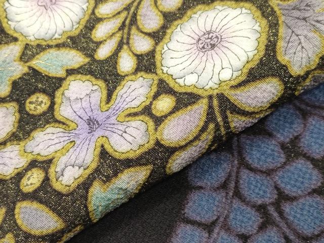 平和屋着物●訪問着　辻が花　絞り　暈し染め　金彩　正絹　逸品　CABD8926gh