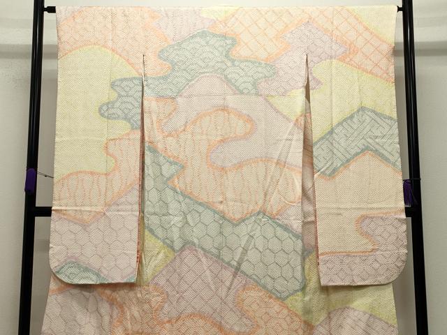 平和屋着物●豪華振袖　総絞り　吉祥文　正絹　逸品　CABD8931gh