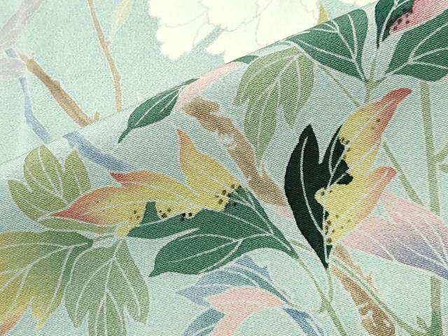 平和屋着物●訪問着　友禅　枝花文　暈し染め　正絹　逸品　CABD8937gh