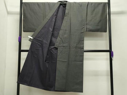 平和屋着物●男性　紬　100亀甲　総詰め　正絹　逸品　CABD8940gh
