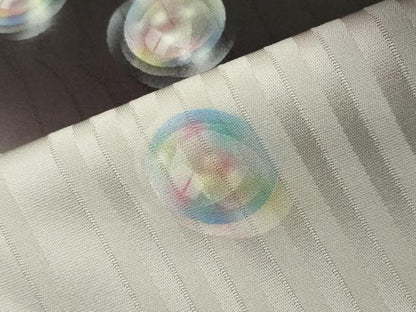 平和屋着物●訪問着　手描き　水玉　暈し染め　正絹　逸品　CABD8951gh