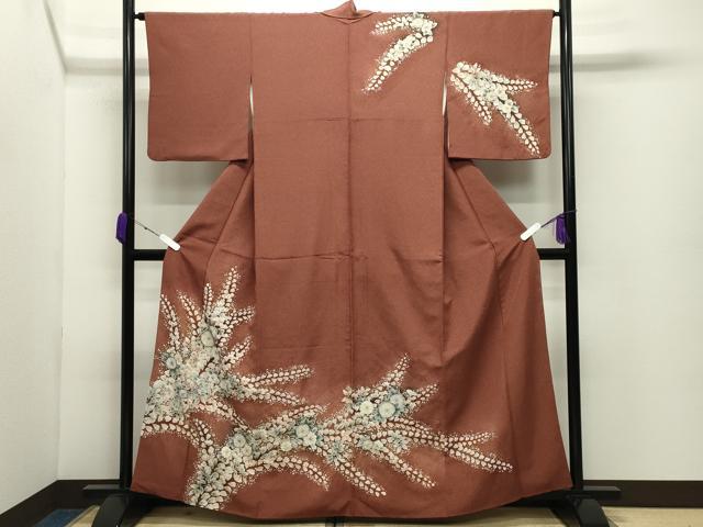 平和屋着物●訪問着　辻が花　絞り　暈し染め　正絹　逸品　CABD8953gh