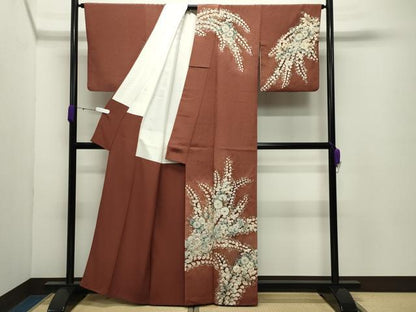 平和屋着物●訪問着　辻が花　絞り　暈し染め　正絹　逸品　CABD8953gh