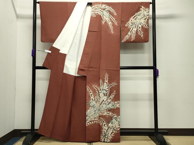 平和屋着物●訪問着　辻が花　絞り　暈し染め　正絹　逸品　CABD8953gh