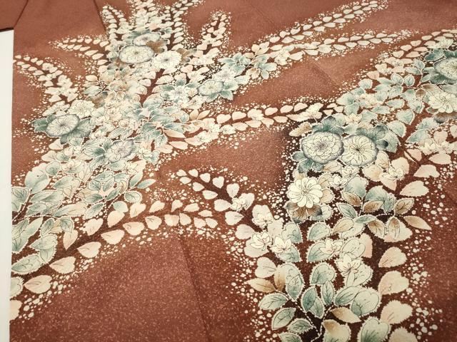 平和屋着物●訪問着　辻が花　絞り　暈し染め　正絹　逸品　CABD8953gh