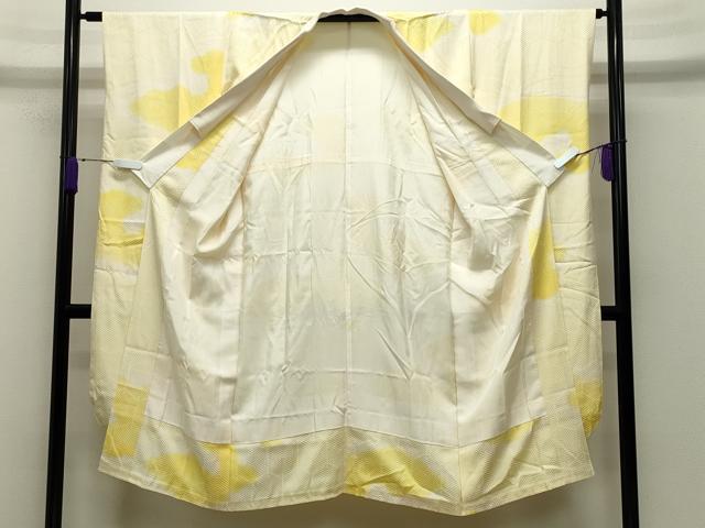 平和屋着物●振袖用長襦袢　袷　雲重ね文　暈し染め　正絹　逸品　CABD8955gh