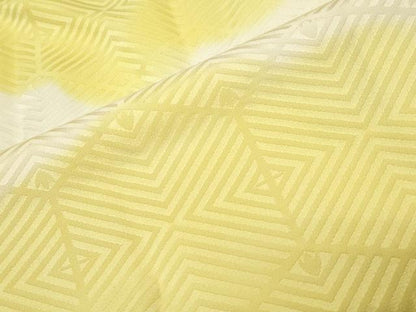 平和屋着物●振袖用長襦袢　袷　雲重ね文　暈し染め　正絹　逸品　CABD8955gh