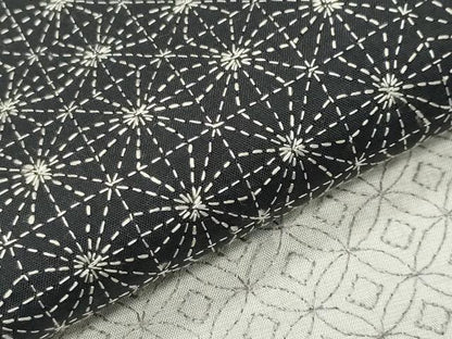 平和屋着物●訪問着　本場大島紬地　総刺繍　刺し子　吉祥横段文　正絹　逸品　CABD8956gh