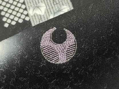 平和屋着物●訪問着　刺繍　色紙重ね蔦の葉文　暈し染め　黒地　銀彩　さが美扱い　正絹　逸品　CABD8962gh