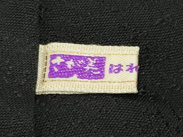 平和屋着物●訪問着　刺繍　色紙重ね蔦の葉文　暈し染め　黒地　銀彩　さが美扱い　正絹　逸品　CABD8962gh