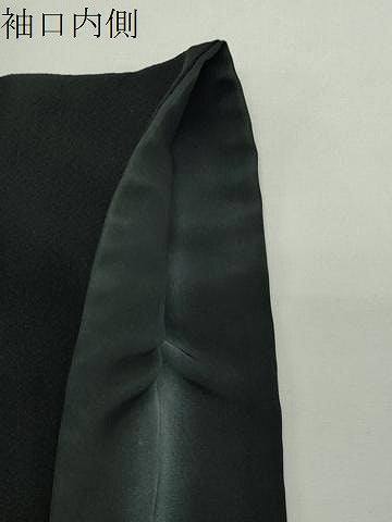 平和屋着物●上質な小紋　吉祥丸文　黒地　金彩　さが美扱い　正絹　逸品　CABD8963gh
