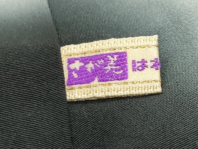 平和屋着物●上質な小紋　吉祥丸文　黒地　金彩　さが美扱い　正絹　逸品　CABD8963gh