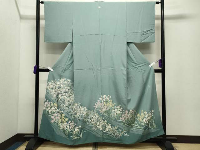 平和屋着物●豪華色留袖　友禅　作家物　草花文　暈し染め　正絹　逸品　CABD8964gh