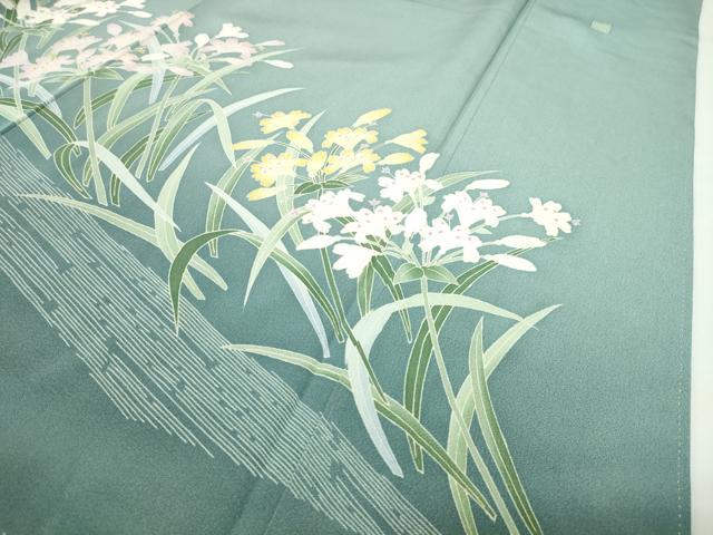 平和屋着物●豪華色留袖　友禅　作家物　草花文　暈し染め　正絹　逸品　CABD8964gh