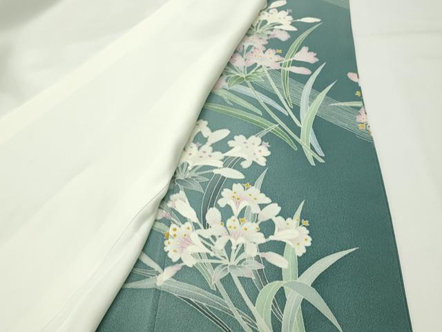平和屋着物●豪華色留袖　友禅　作家物　草花文　暈し染め　正絹　逸品　CABD8964gh