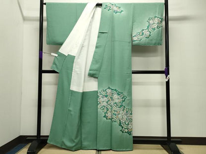 平和屋着物●訪問着　辻が花　絞り　暈し染め　正絹　逸品　未使用　CABD8966gh