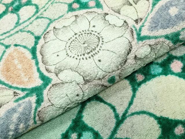 平和屋着物●訪問着　辻が花　絞り　暈し染め　正絹　逸品　未使用　CABD8966gh