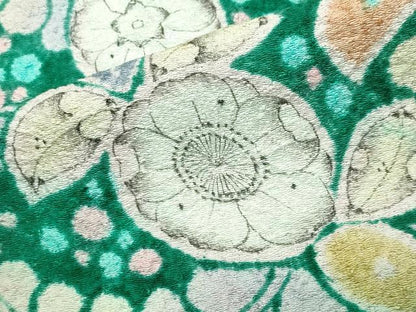 平和屋着物●訪問着　辻が花　絞り　暈し染め　正絹　逸品　未使用　CABD8966gh