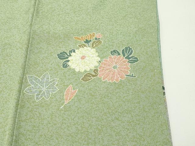 平和屋着物●訪問着　駒刺繍　雪輪重ね鳳凰花文　金彩　正絹　逸品　未使用　CABD8968gh