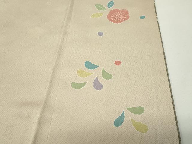 平和屋着物●訪問着　御所車花文　金彩　正絹　逸品　CABD8969gh