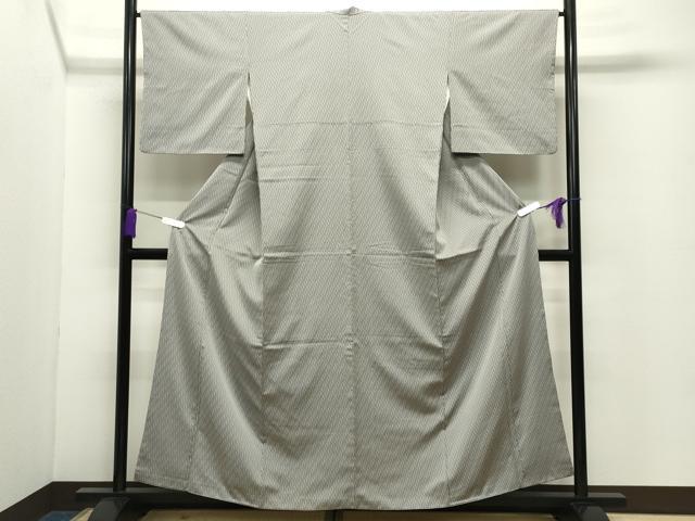 平和屋着物●上質なお召　吉祥文　やまと誂製　正絹　逸品　CABD8970gh