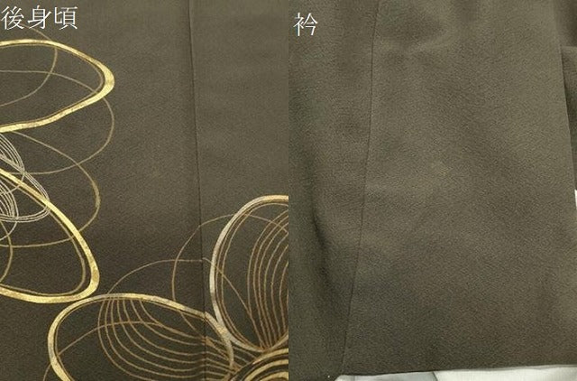 平和屋着物●豪華色留袖　駒刺繍　舞花文　金彩　正絹　逸品　CABD8971gh