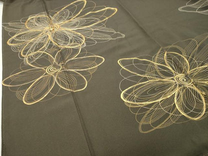 平和屋着物●豪華色留袖　駒刺繍　舞花文　金彩　正絹　逸品　CABD8971gh