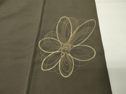平和屋着物●豪華色留袖　駒刺繍　舞花文　金彩　正絹　逸品　CABD8971gh