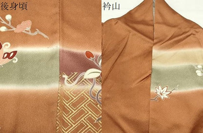 平和屋着物●創業460年・千總　訪問着　駒刺繍　桐舞蝶花文　暈し染め　金彩　伊勢丹扱い　正絹　逸品　CABD8973gh