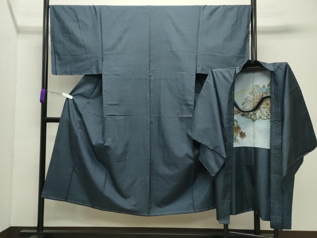 平和屋着物○男性 本場大島紬 100亀甲 総詰め 正絹 逸品 CABD0324ut 平和屋