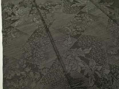 平和屋着物●本場大島紬　花唐草文　証紙付き　ロング丈　正絹　逸品　CABD8980gh